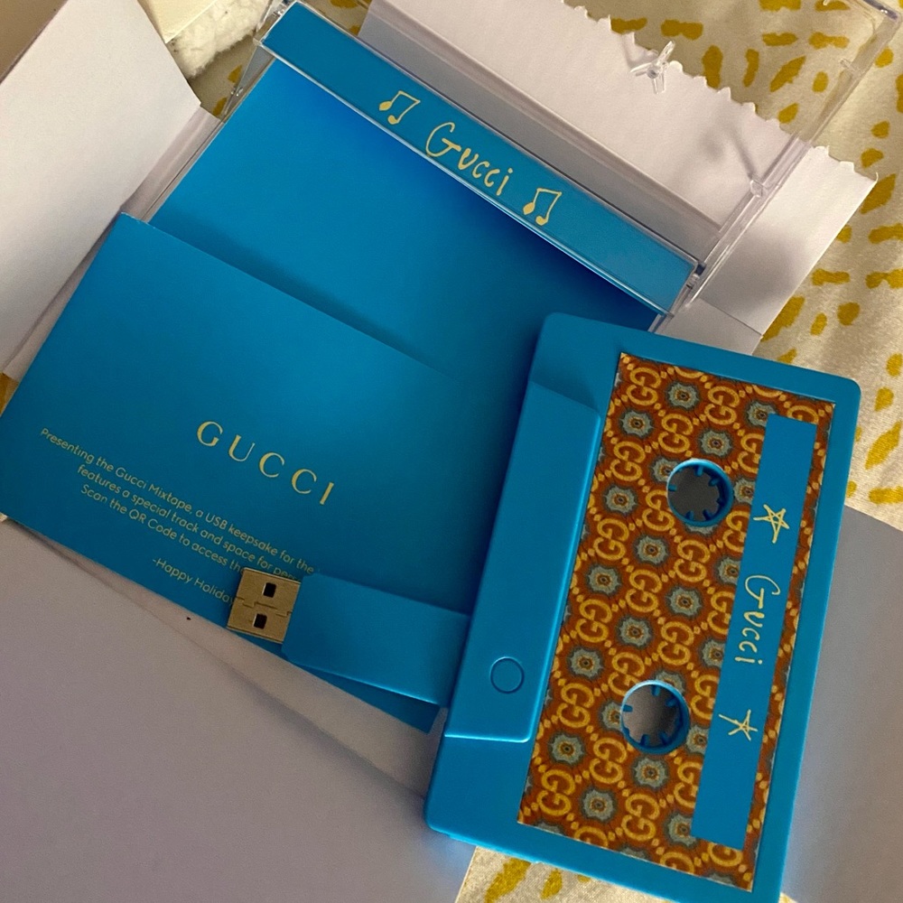 Gucci exclusive holiday 2021 cassette tape usb